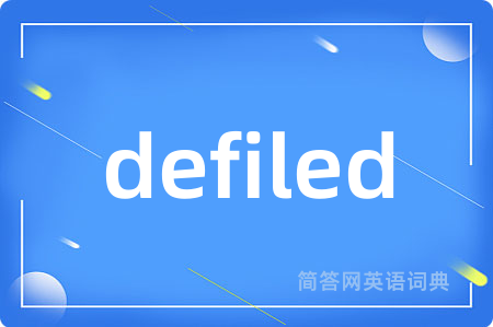 defiled