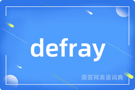defray