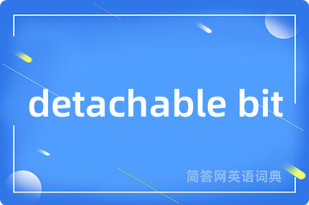 detachable bit