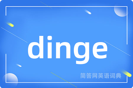 dinge是什么意思,dinge的中文翻译 dinge