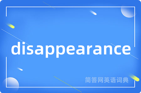 disappearance