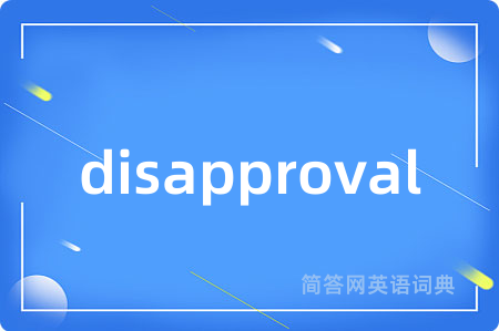 disapproval