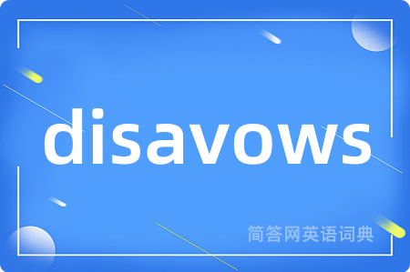 disavows