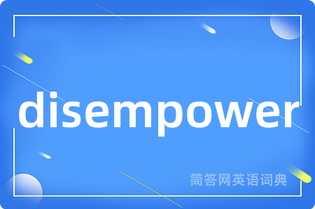 disempower
