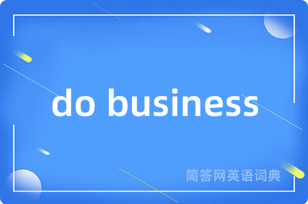 do business