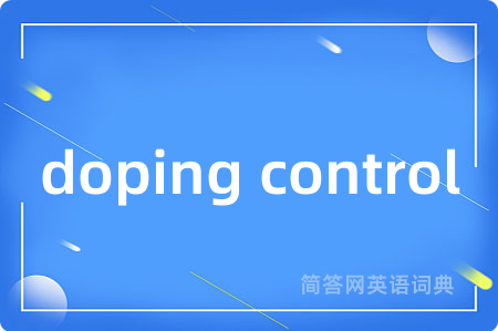 doping control