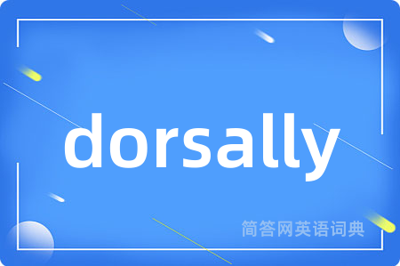dorsally