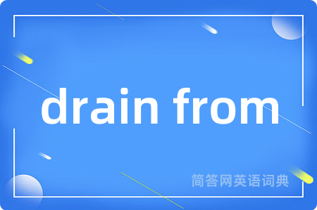drain from