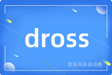 dross是什么意思,dross的中文翻译 dross