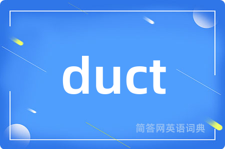 duct是什么意思,duct的中文翻译 duct
