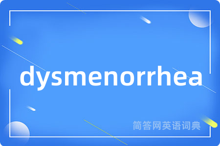 dysmenorrhea