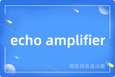 echo amplifier