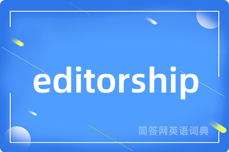 editorship