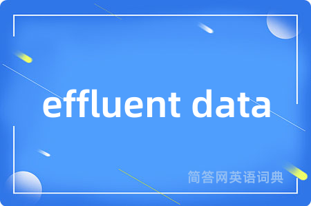effluent data