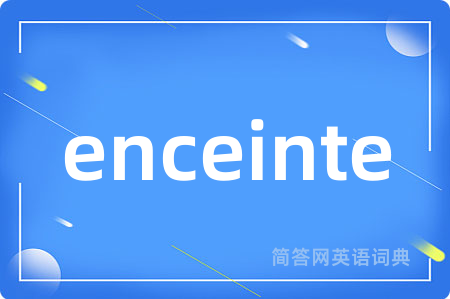enceinte是什么意思,enceinte的中文翻译 enceinte