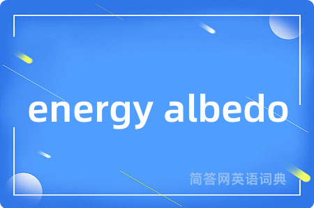 energy albedo