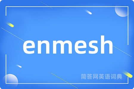enmesh是什么意思,enmesh的中文翻译 enmesh