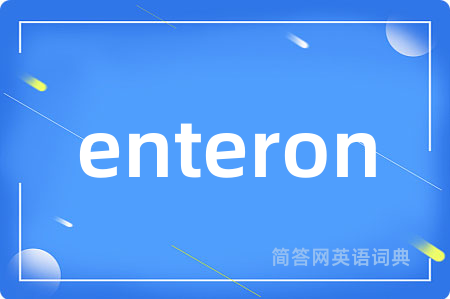 enteron是什么意思,enteron的中文翻译 enteron
