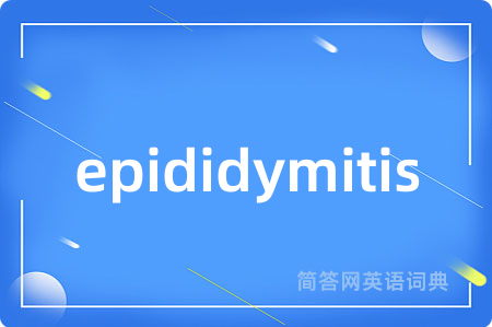 epididymitis是什么意思,epididymitis的中文翻译 epididymitis