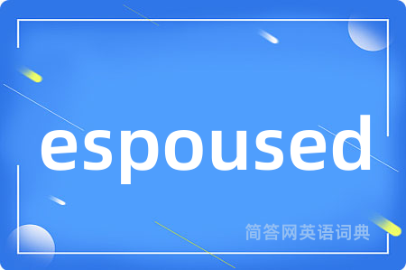 espoused