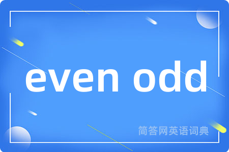 even odd