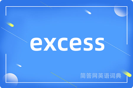 excess是什么意思,excess的中文翻译 excess