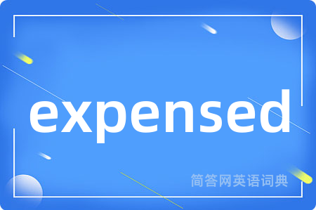 expensed是什么意思,expensed的中文翻译 expensed