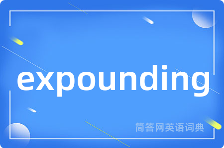 expounding