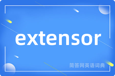 extensor是什么意思,extensor的中文翻译 extensor