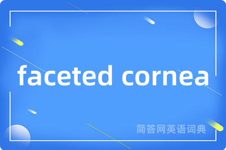 faceted cornea