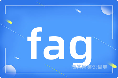 fag是什么意思,fag的中文翻译 fag