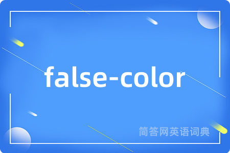 false-color