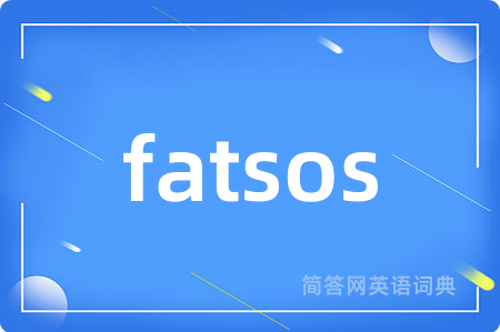 fatsos是什么意思,fatsos的中文翻译 fatsos