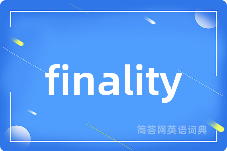 finality