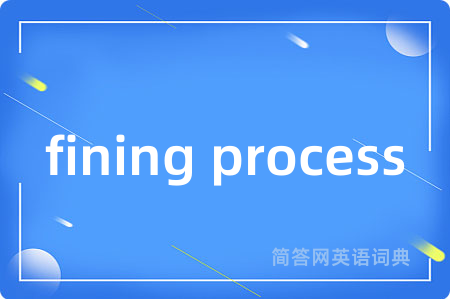 fining process