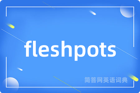 fleshpots是什么意思,fleshpots的中文翻译 fleshpots