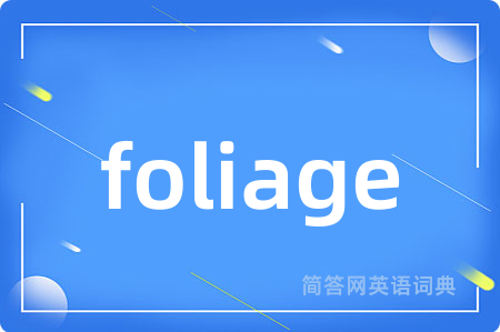 foliage是什么意思,foliage的中文翻译 foliage