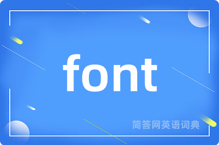 font