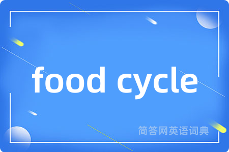 food cycle是什么意思,food cycle的中文翻译 food cycle