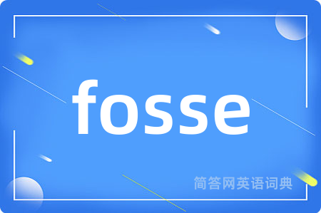 fosse是什么意思,fosse的中文翻译 fosse