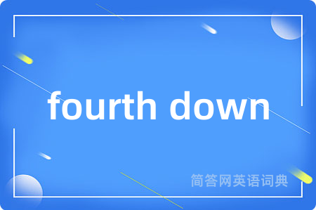 fourth down