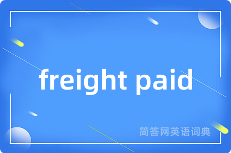 freight paid