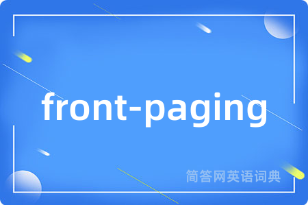 front-paging