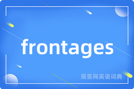 frontages