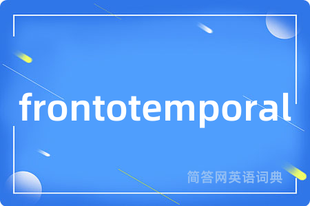 frontotemporal