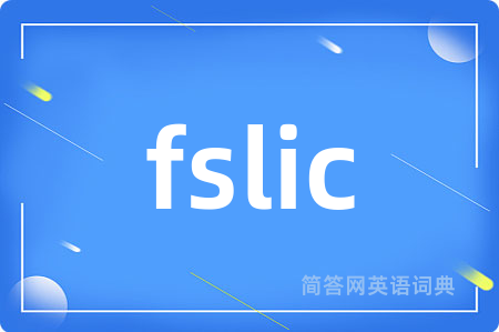 fslic是什么意思,fslic的中文翻译 fslic