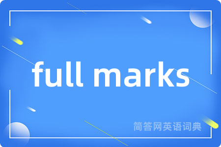 full marks
