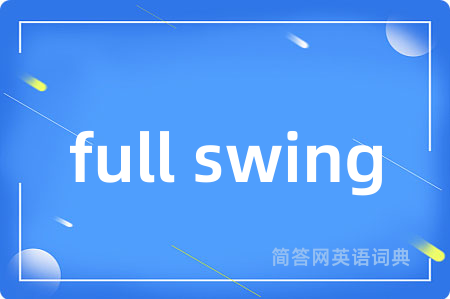 full swing