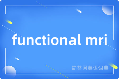functional mri
