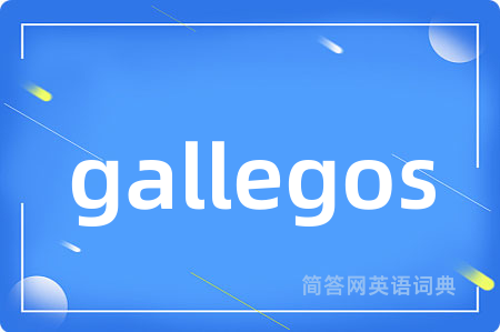 gallegos是什么意思,gallegos的中文翻译 gallegos